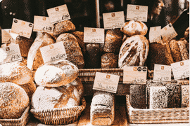bread baskets and bakeries